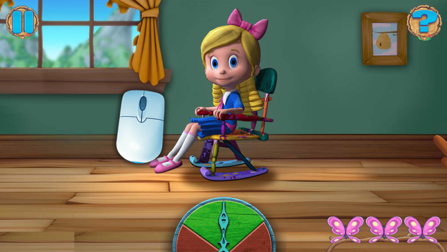 Goldie and Bear Fairy Tale Forest Adventures Game Chair Balance How To Play Screenshot.