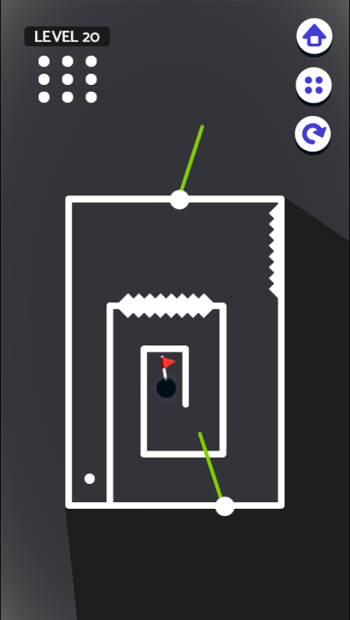 Golf Field 2 Game Circular Maze Stage Screenshot.