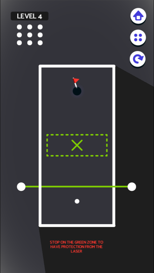 Golf Field 2 Game Green Zone Tutorial Screen Screenshot.