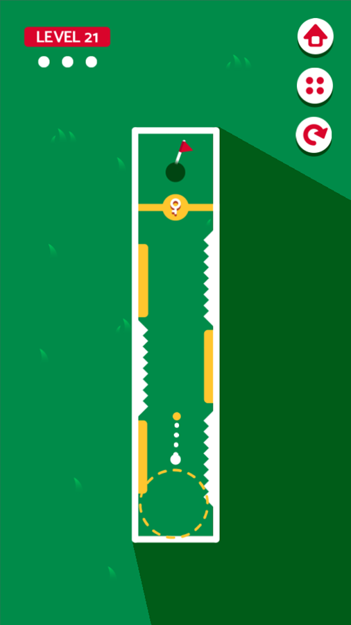Golf Field Game Later Level Screenshot.