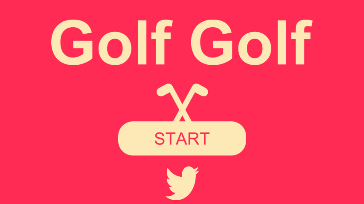 Golf Golf Game Welcome Screenshot.