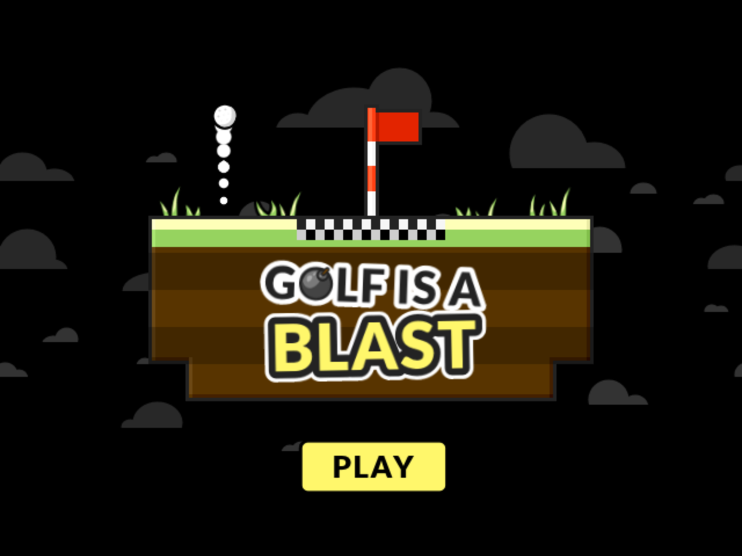 Golf is a Blast Game Welcome Screen Screenshot.