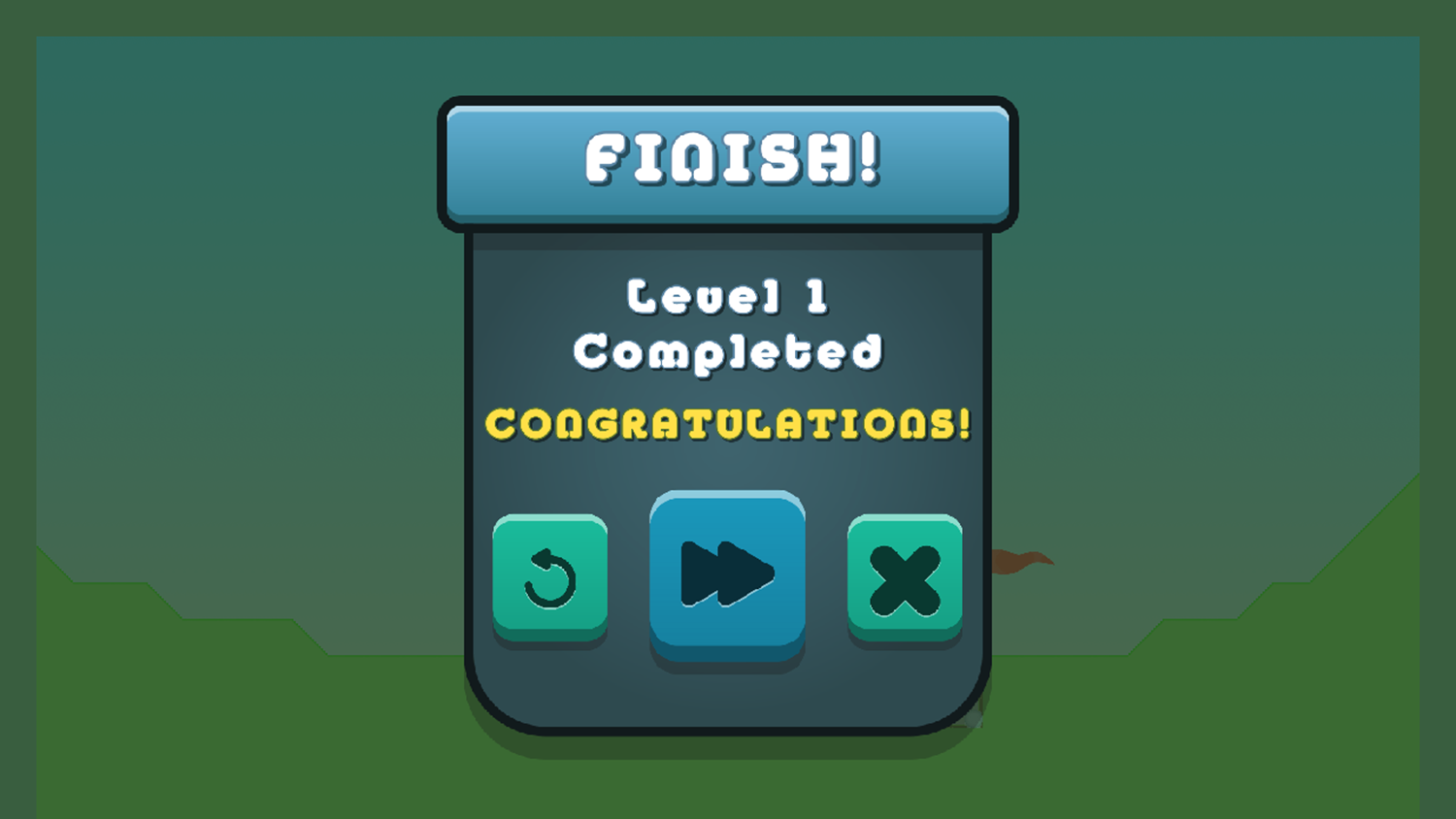 Golf Mania Game Level Completed Screenshot.