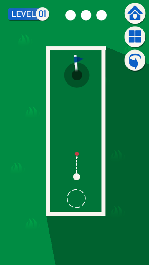 Golf Mania Game Level Play Screenshot.