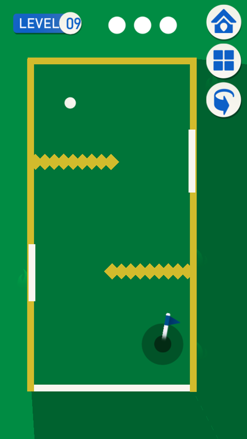 Golf Mania Game Level Progress Screenshot.