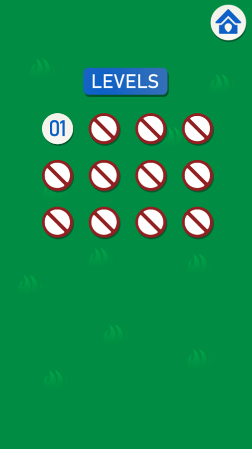 Golf Mania Game Level Select Screenshot.