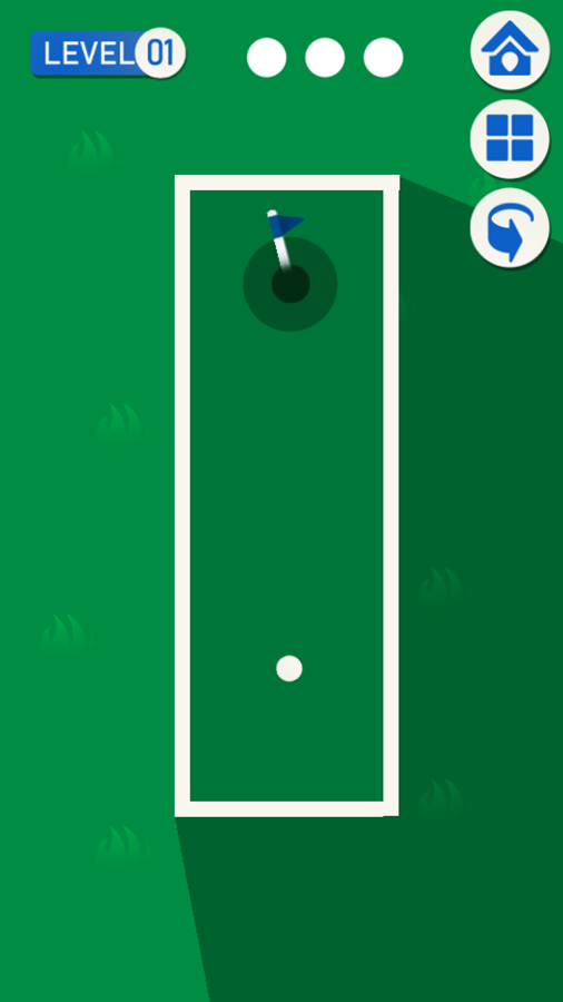 Golf Mania Game Level Start Screenshot.