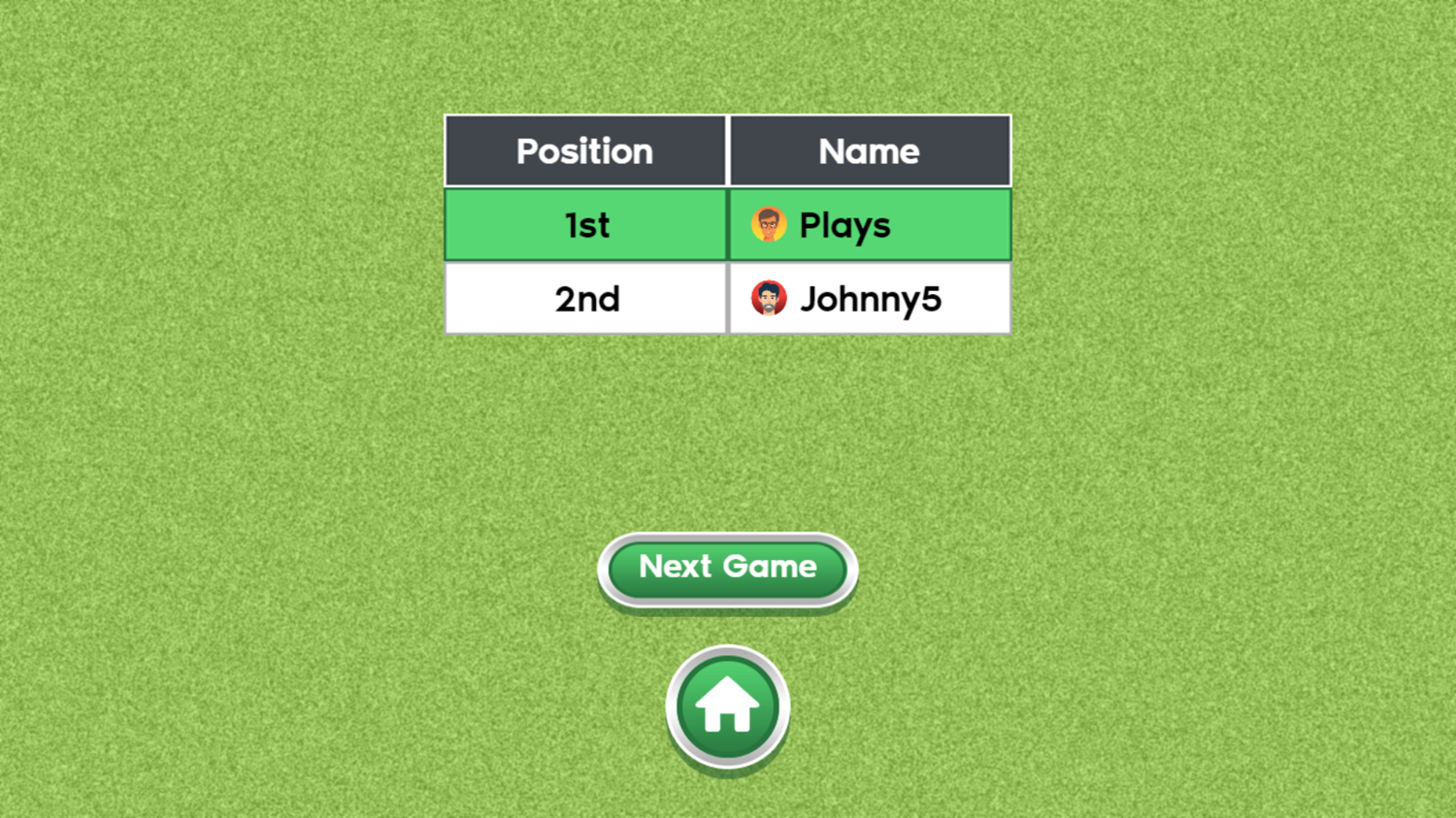 Golf With Buddies Game Win Screenshot.