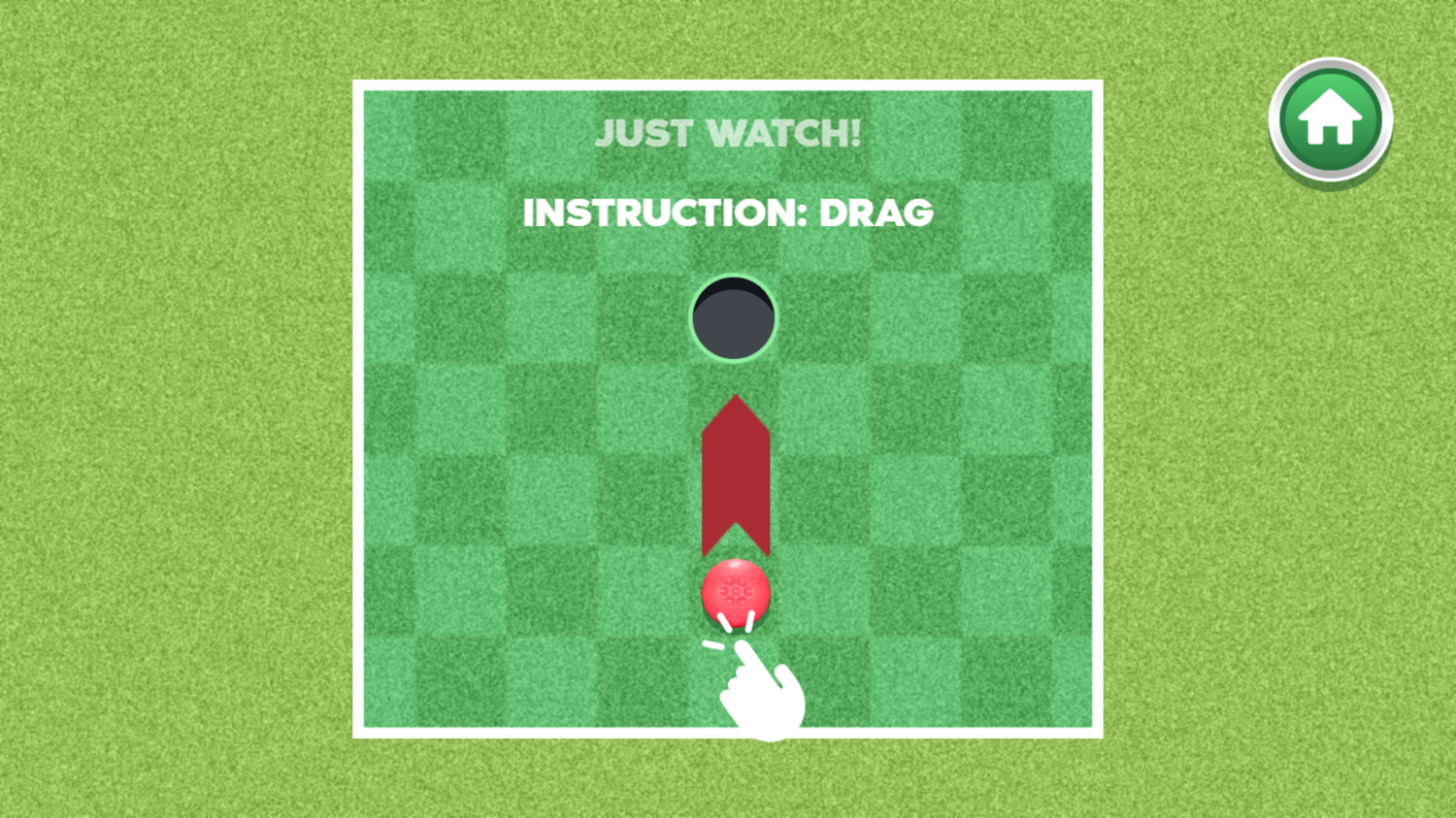 Golf With Buddies Game Instruction Screenshot.