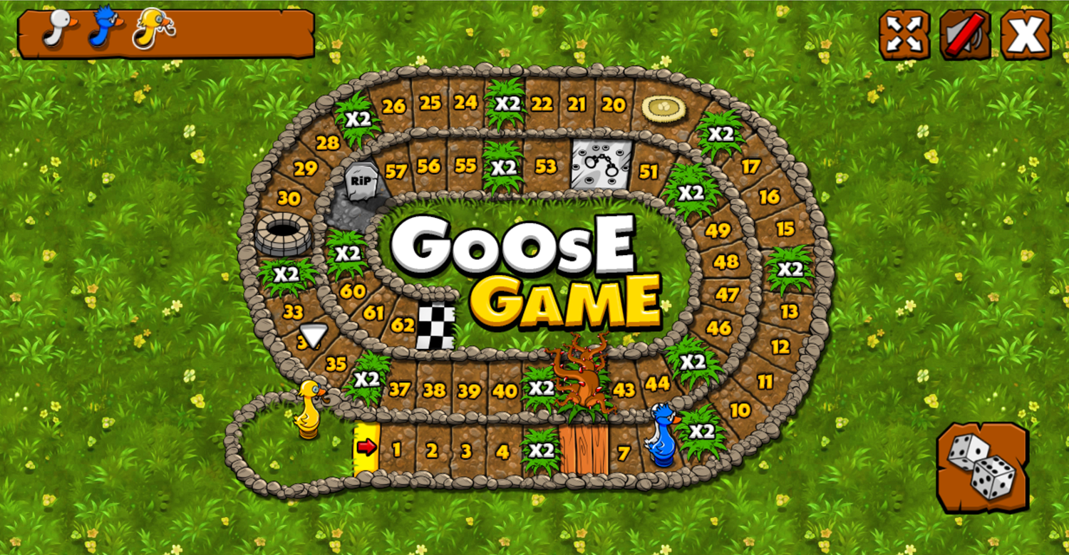 Goose Game Board Game Screenshot.