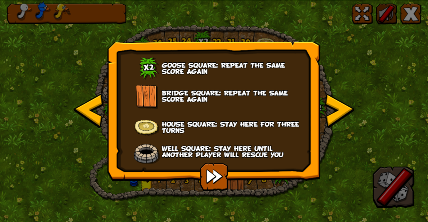 Goose Game Rules Screen Screenshot.