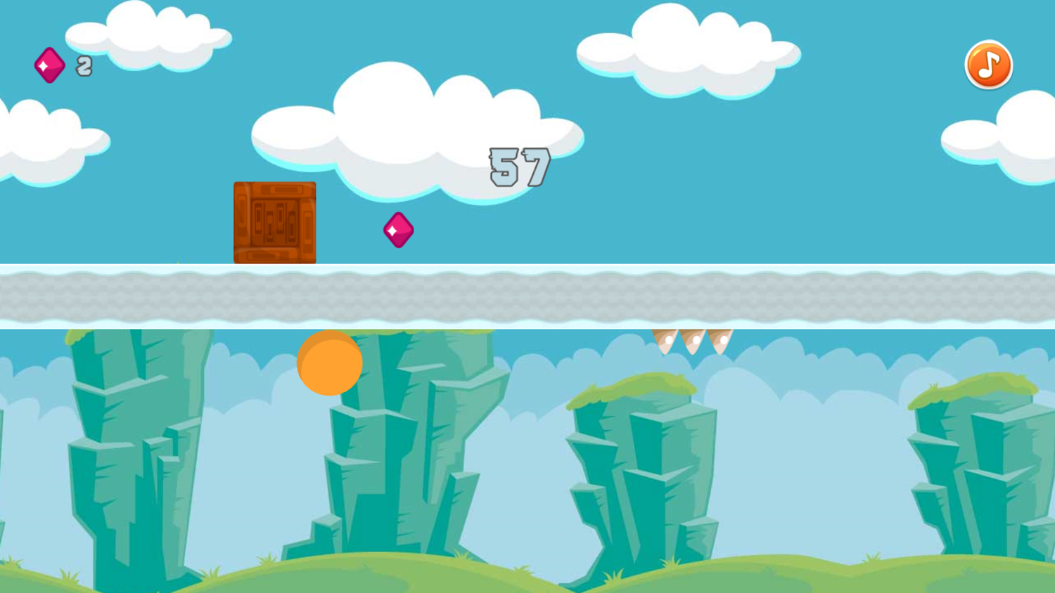 Gravity Ball Game Progress Screenshot.