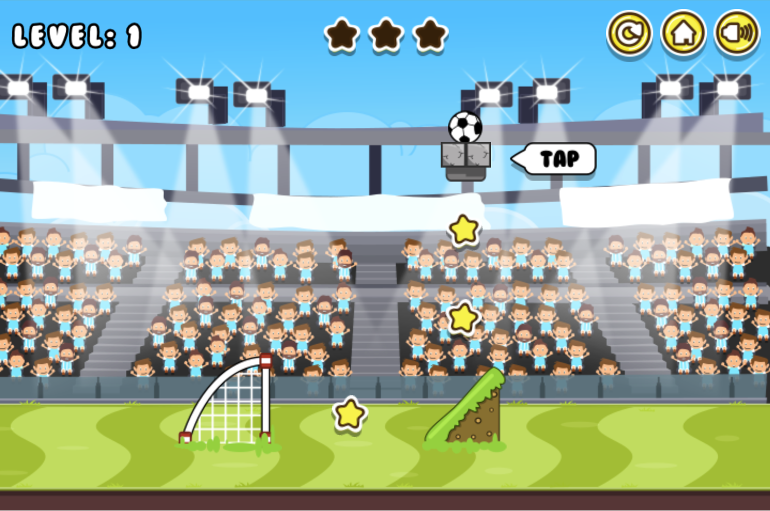 Gravity Soccer 3 Game Screenshot.