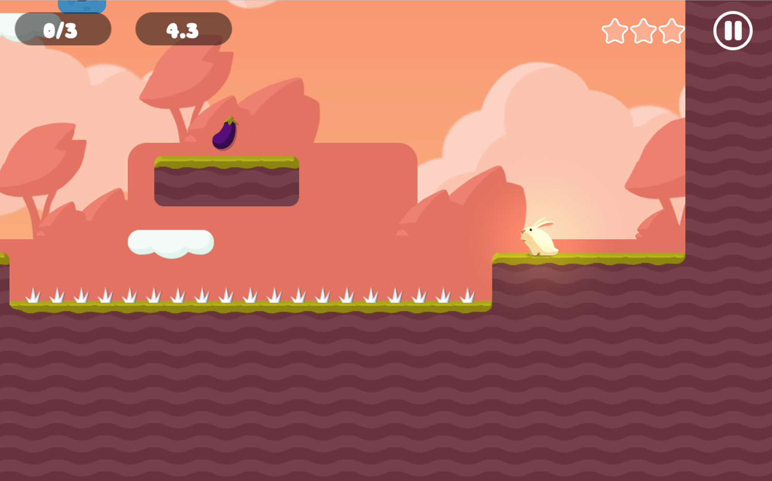 Greedy Rabbit Game Eggplant World Screenshot.