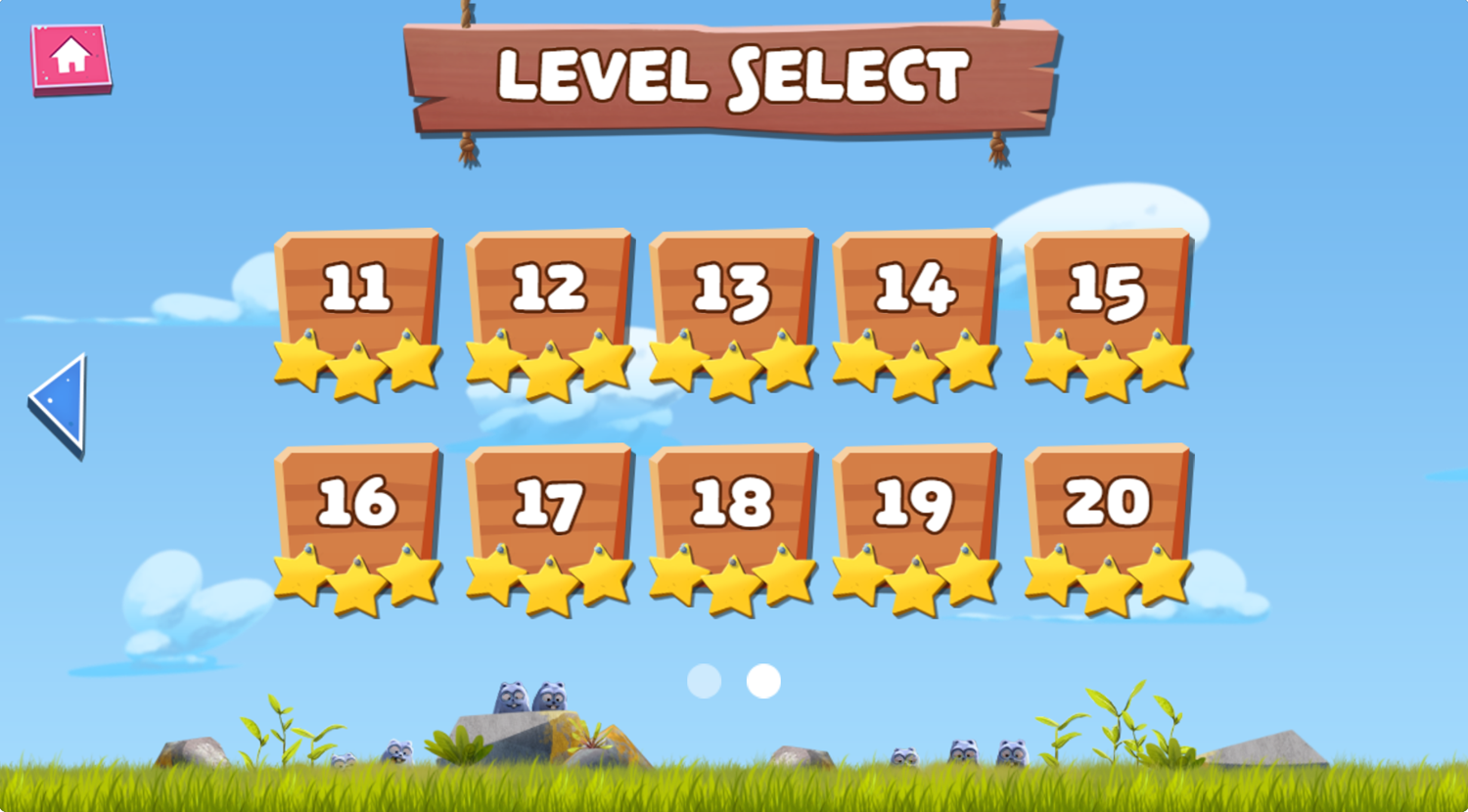 Grizzy and the Lemmings Lemmings Launch Levels Completed Screenshot.