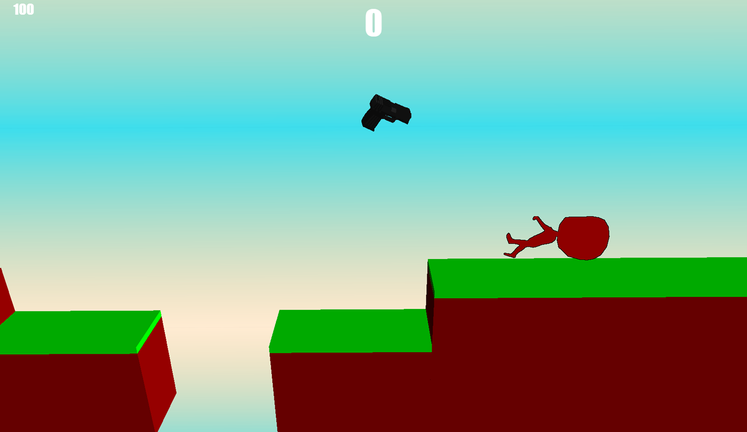 Gun Sprint Game Start Screenshot.