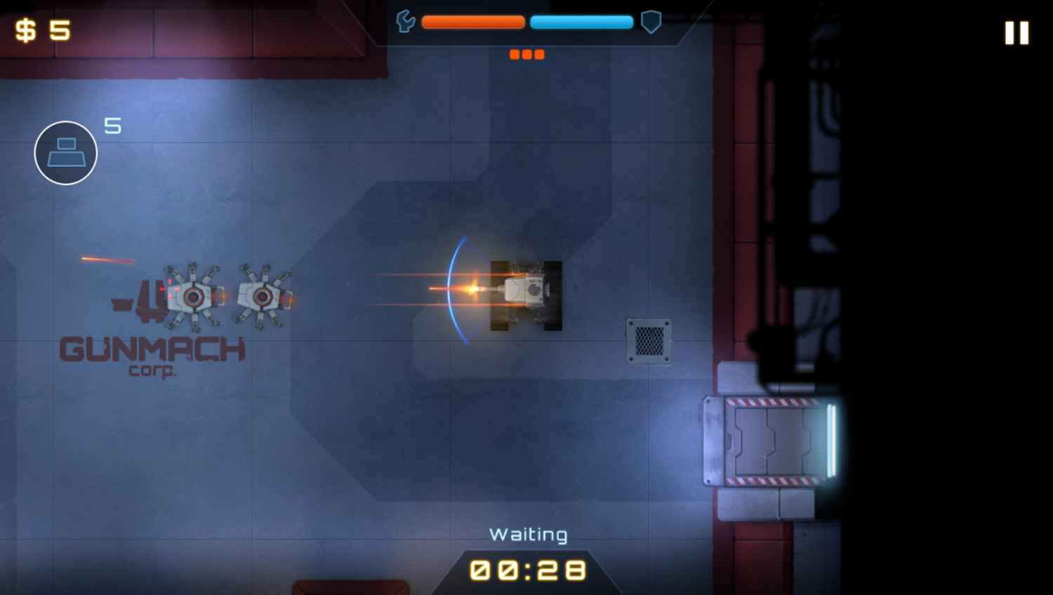 Gunmach Game Start Screenshot.