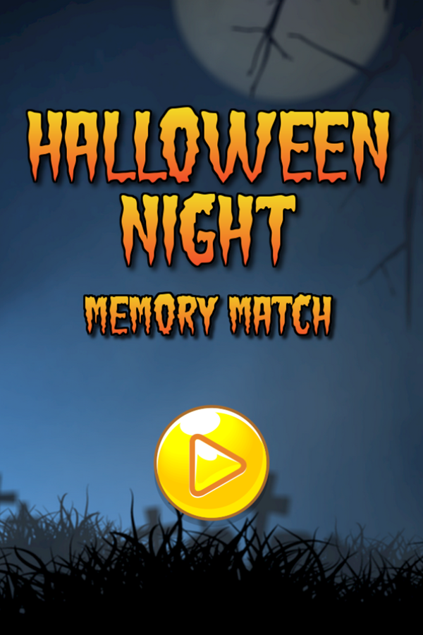 Halloween Night Game Welcome Screen Screenshot.