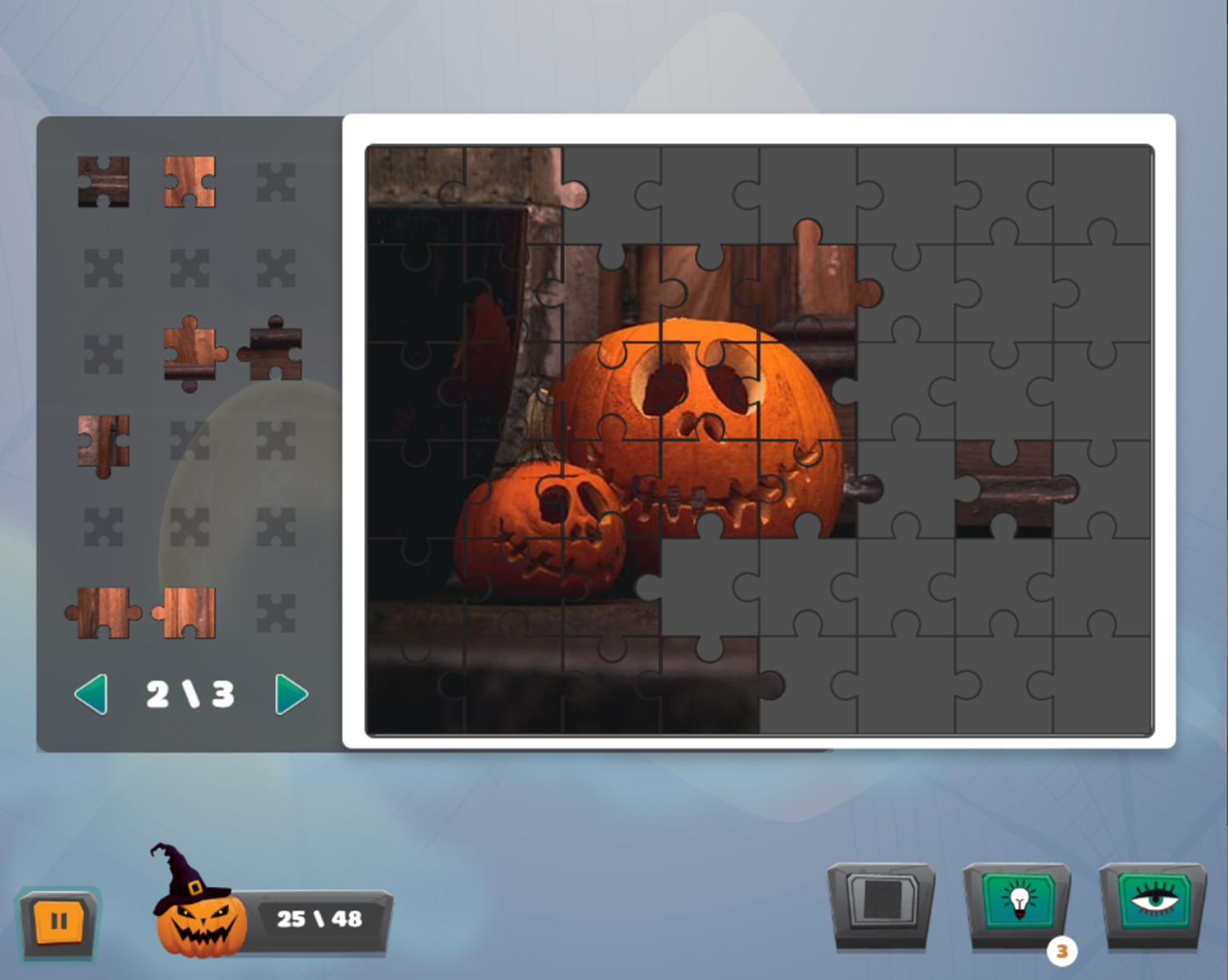 Halloween Puzzle Game Puzzle Play Screenshot.