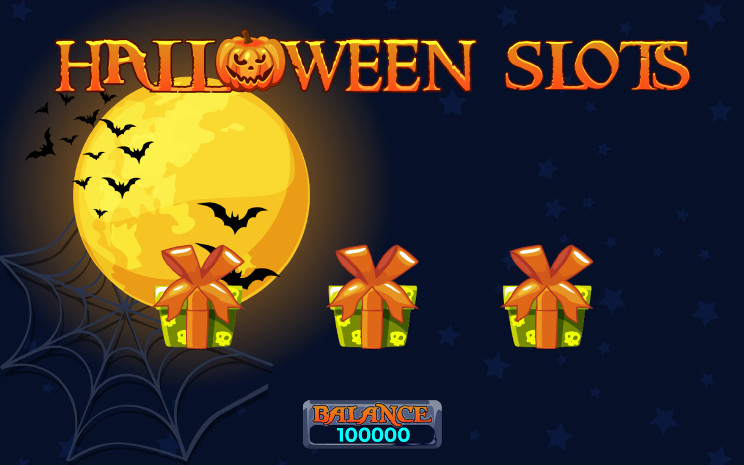 Halloween Slots Game Bonus Section Screenshot.