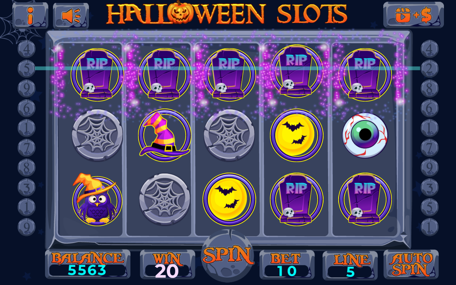 Halloween Slots Game Get Pattern Screenshot.