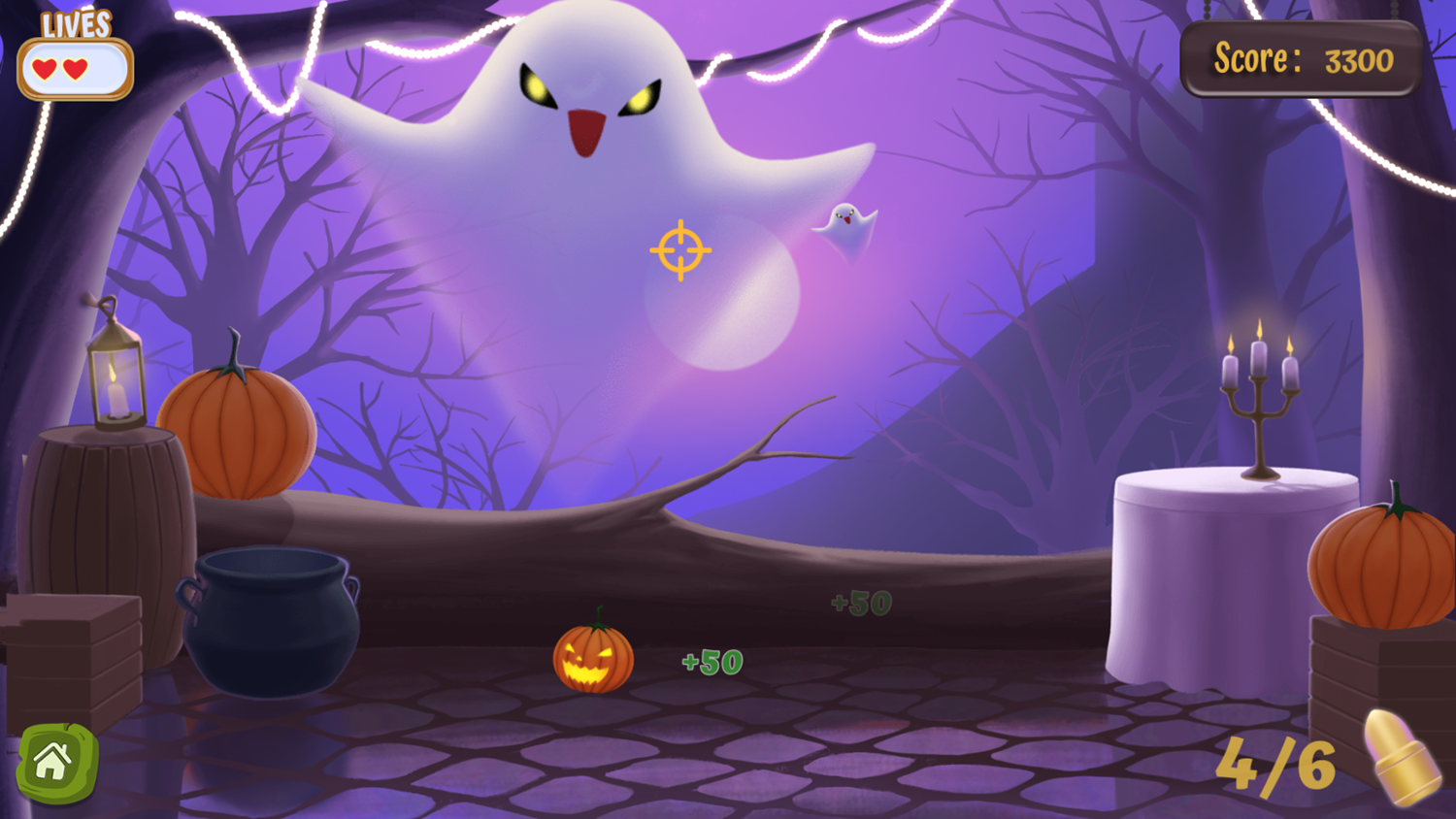 Halloween Town Game Play Screenshot.