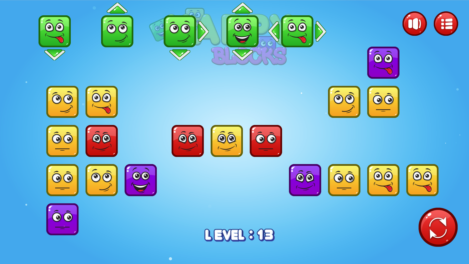 Happy Blocks Game Screenshot.