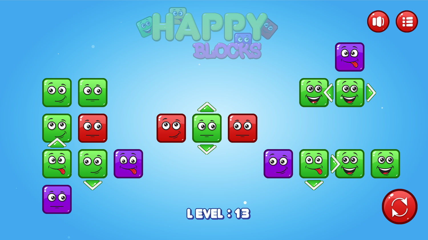 Happy Blocks Gameplay Screenshot.