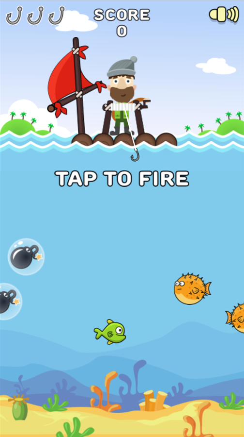 Happy Fishing Game How to Play Screenshot.