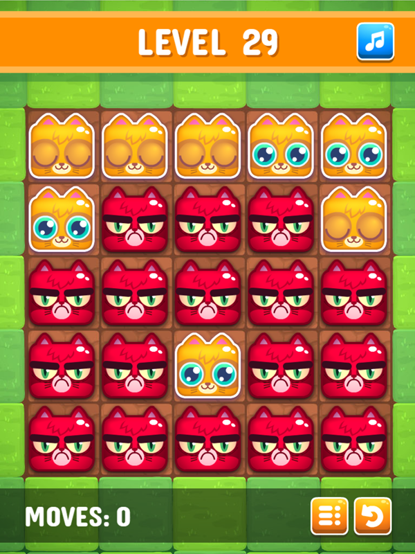 Happy Kittens Puzzle Game Screenshot.