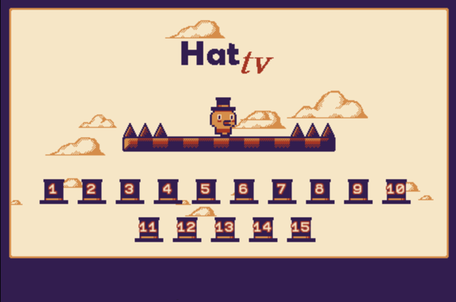 Hat Tv Game Welcome Screen Screenshot.