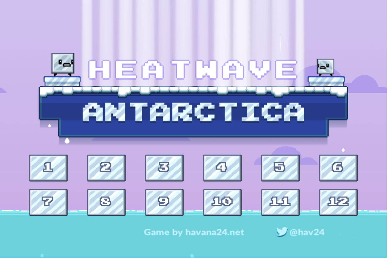 Heatwave Antarctica Game Level select Complete Screenshot.