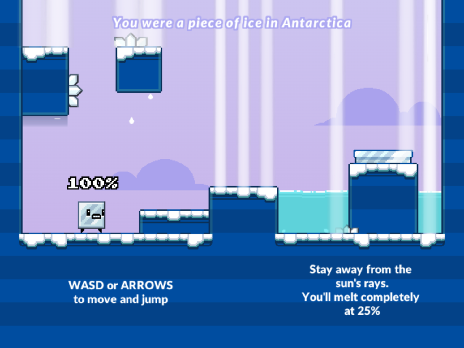Heatwave Antarctica Game Level Start Screenshot.