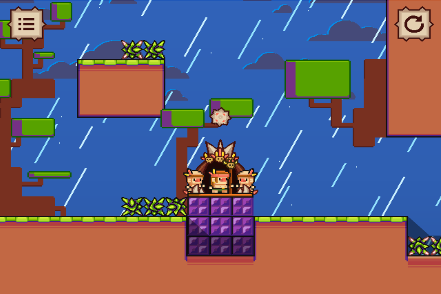 Hefty Shaman Game Rain Screenshot.