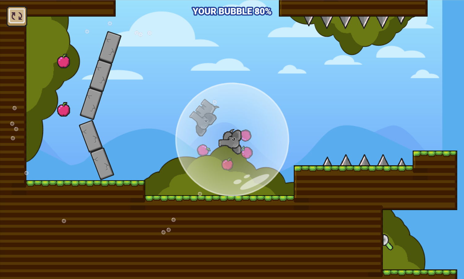 Heliumphant Game Shooting an Elephant Screenshot.