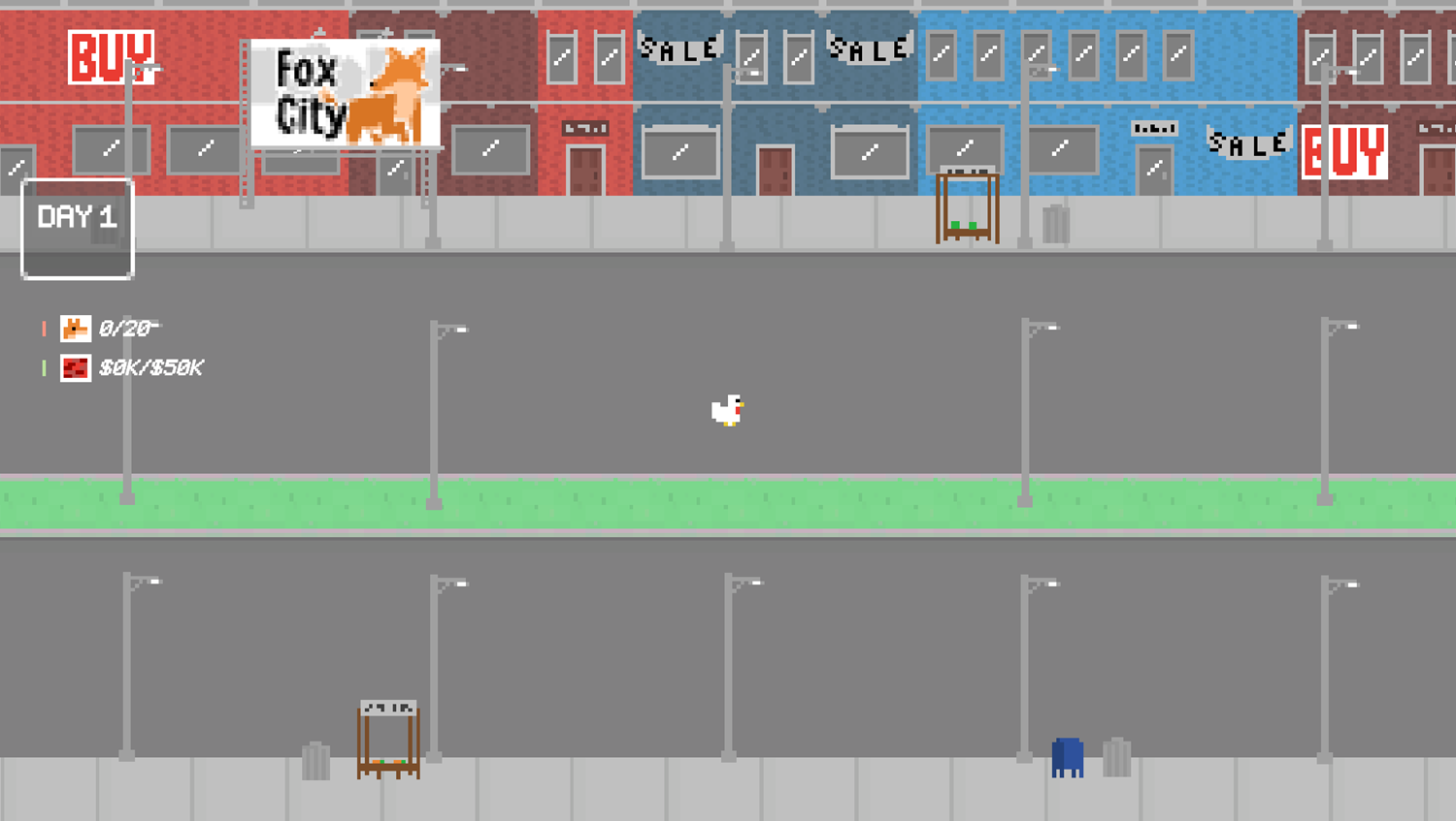 Hen in the Foxhouse Game Start Screenshot.