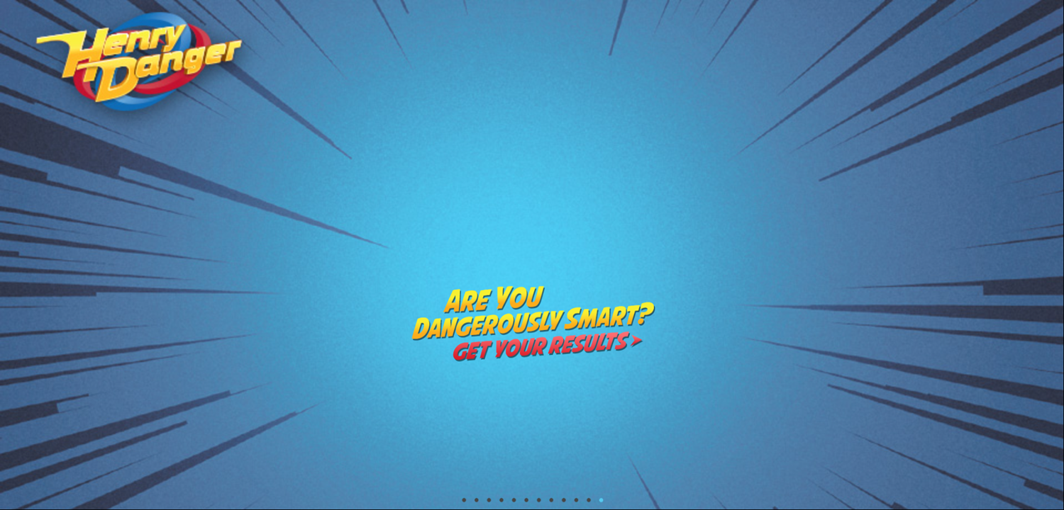 Henry Danger Are You Dangerously Smart Game Get Results Screen Screenshot.