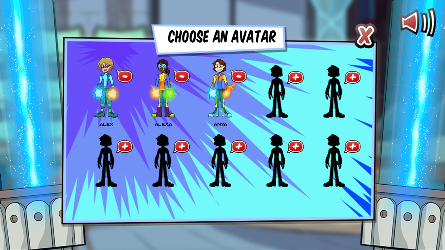 Henry Danger Cartoon Creator Game Avatar Library Screen Screenshot.