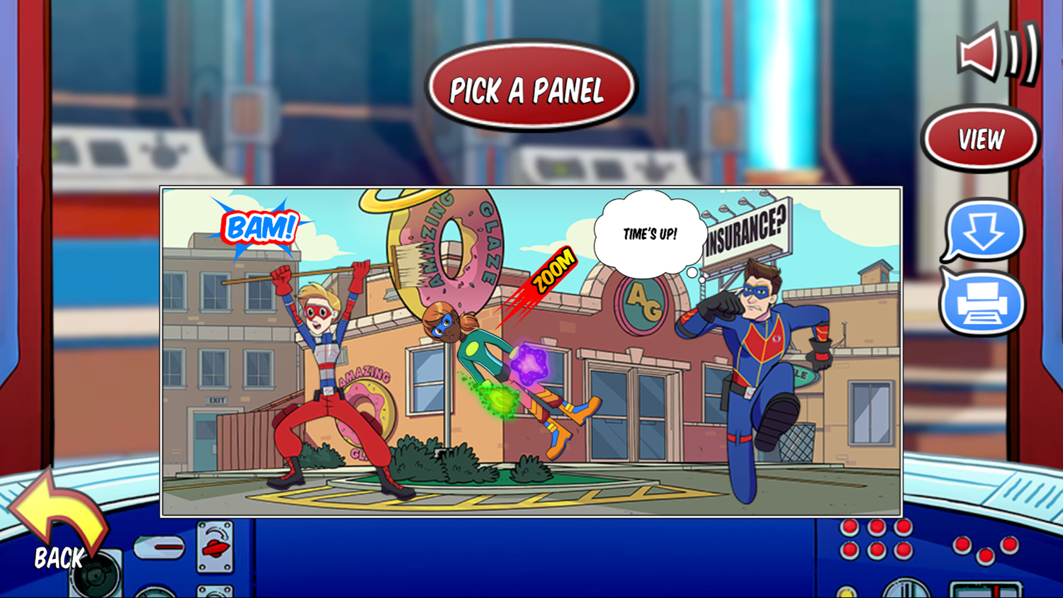 Henry Danger Cartoon Creator Game Scene Complete Screenshot.