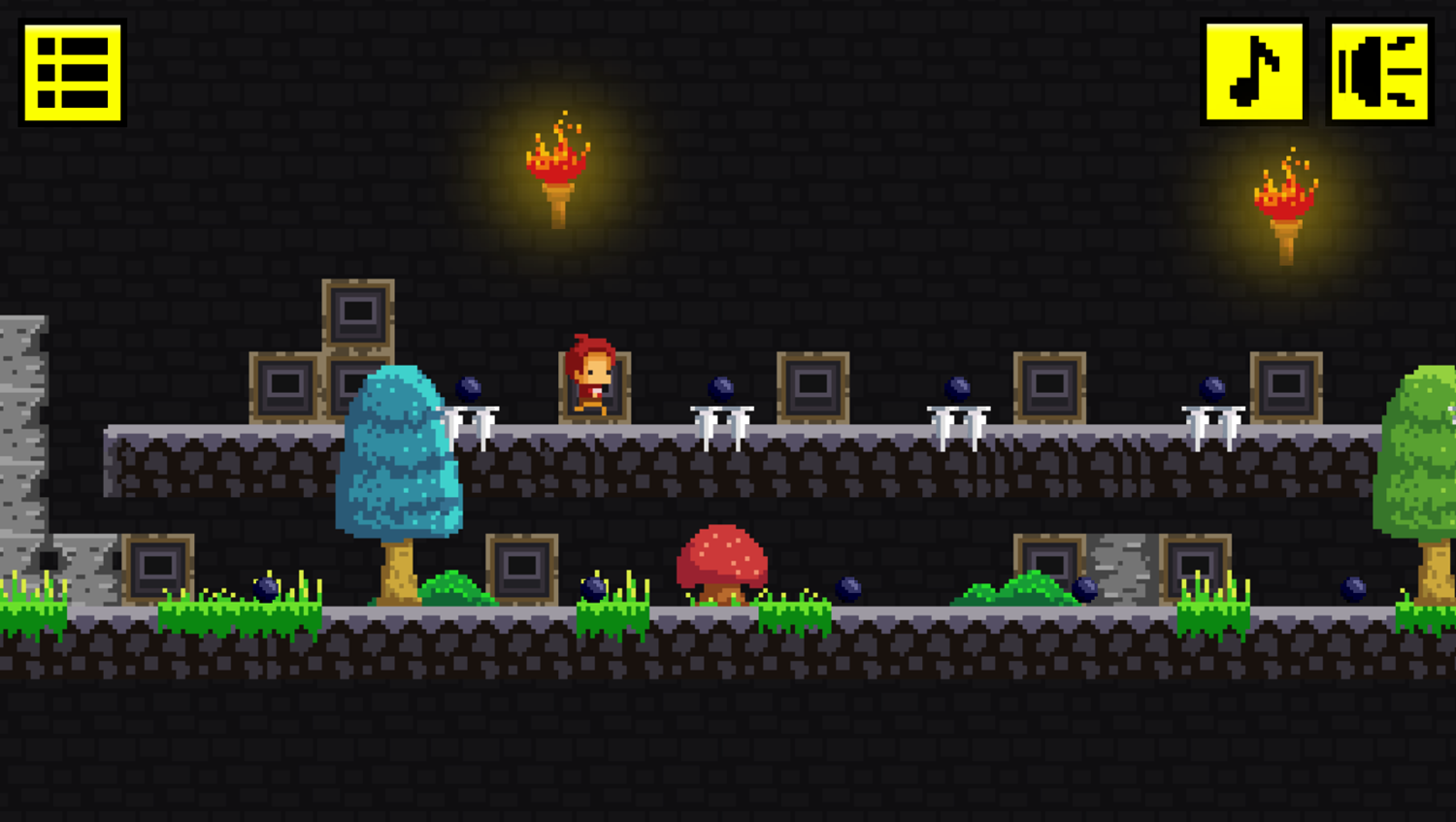 Hero Adventure Game Traverse Traps Screenshot.