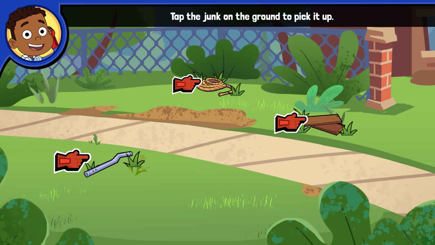 Hero Elementary AJ's Recycling Rescue Tap Junk Screenshot.