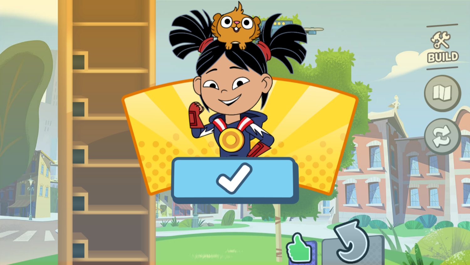 Hero Elementary Treehouse Trouble Level Complete Screenshot.