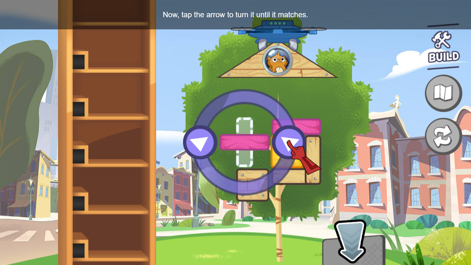 Hero Elementary Treehouse Trouble Turn Block Screenshot.
