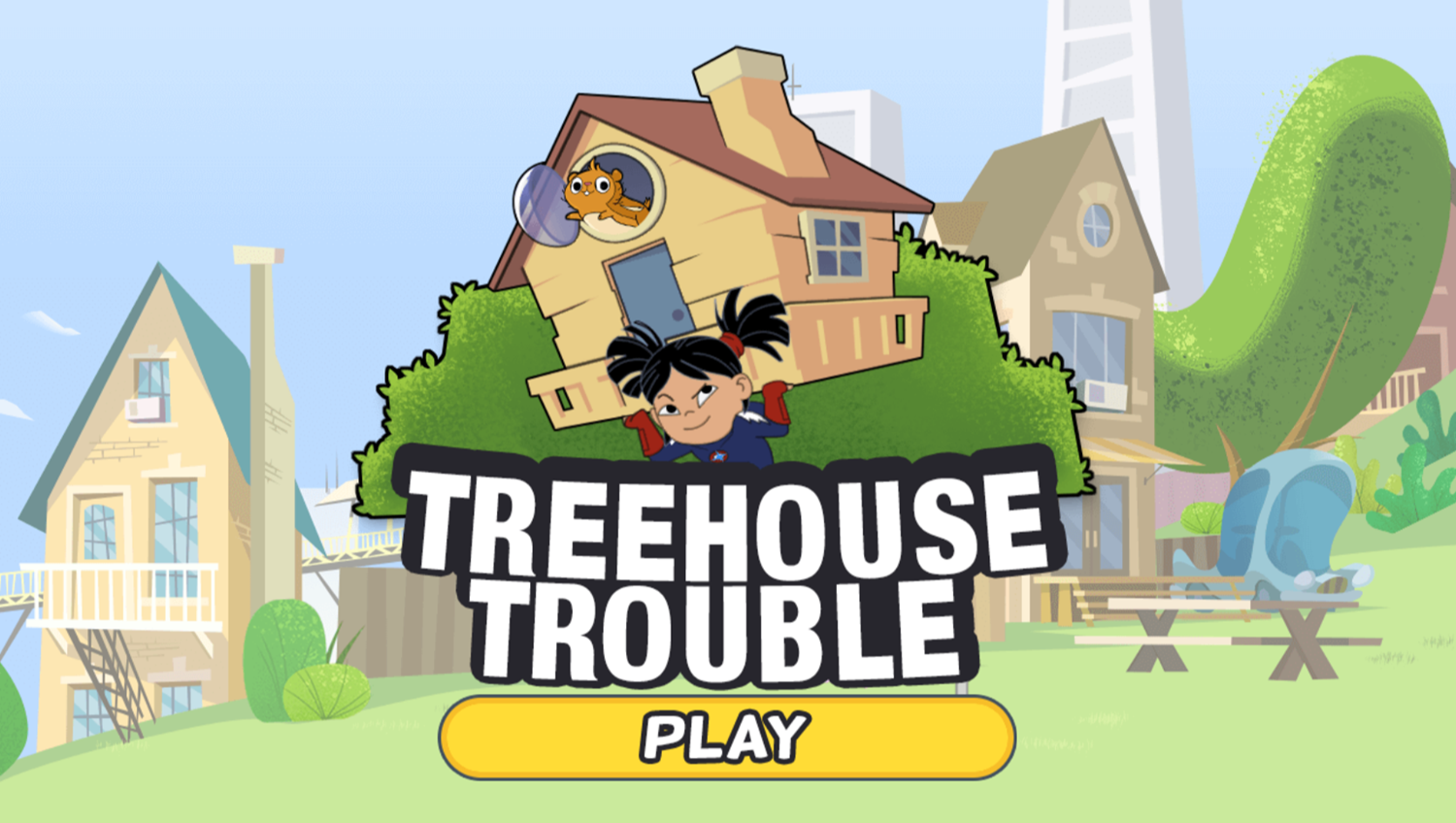 Hero Elementary Treehouse Trouble Welcome Screen Screenshot.