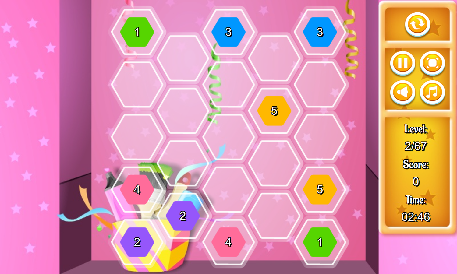 Hex Stream Game Next Level Screenshot.