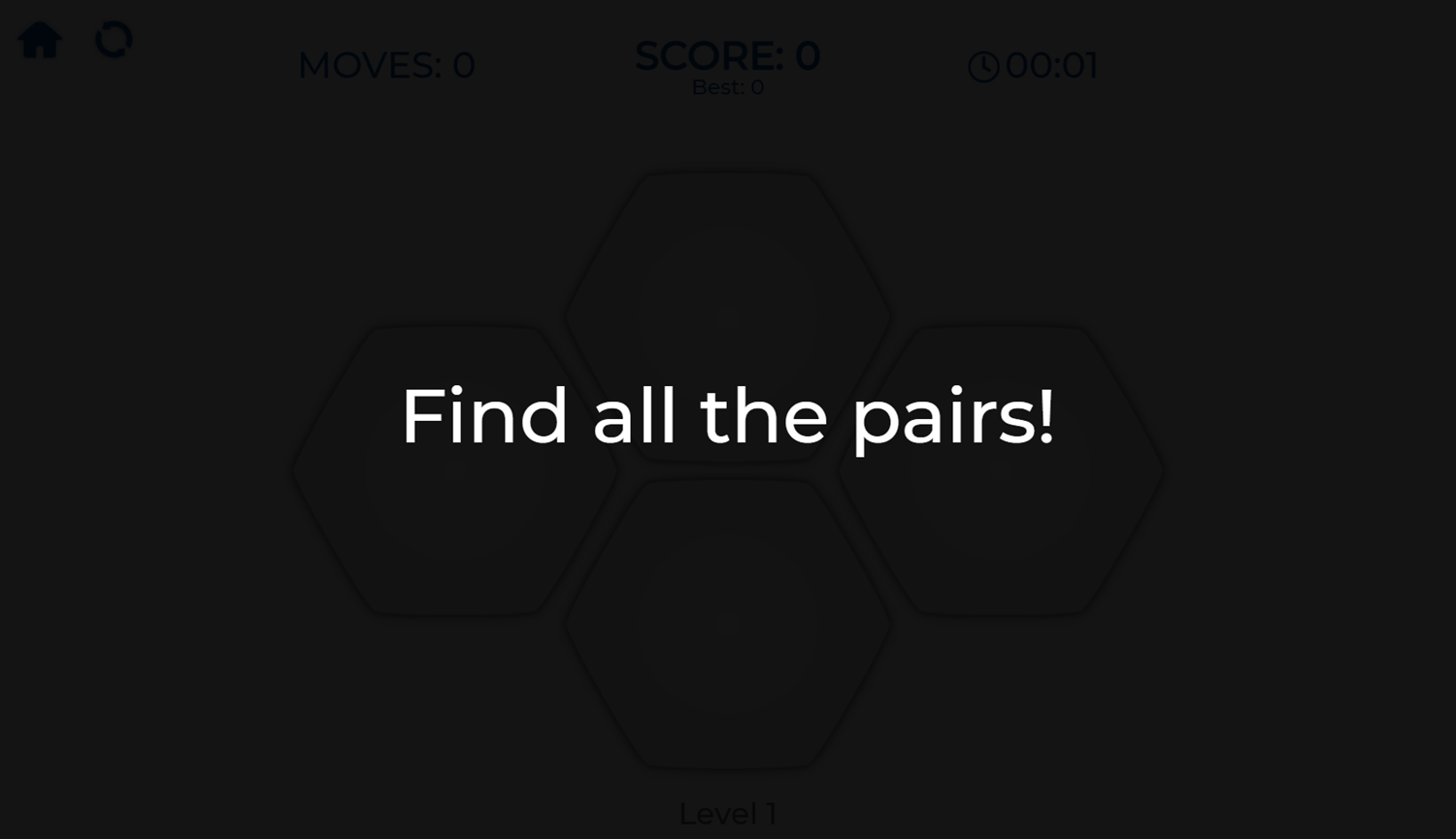 Hexa Memory Game How To Play Screenshot.