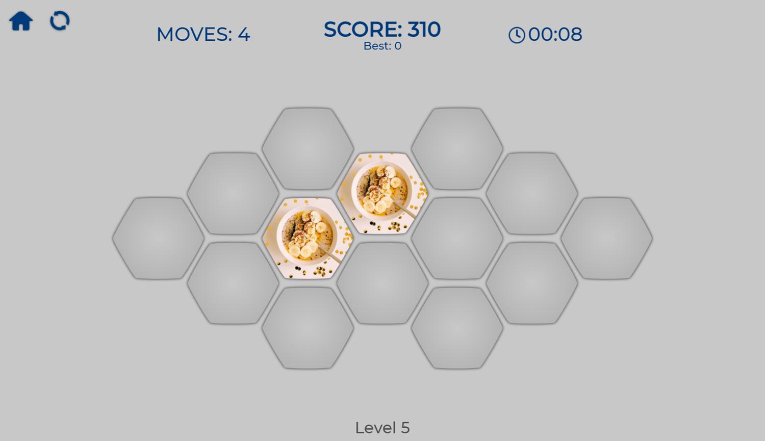 Hexa Memory Game Next Level Screenshot.