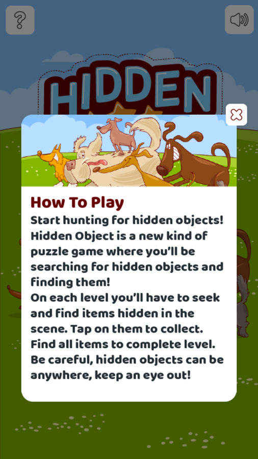 Hidden Object Game How To Play Screenshot.