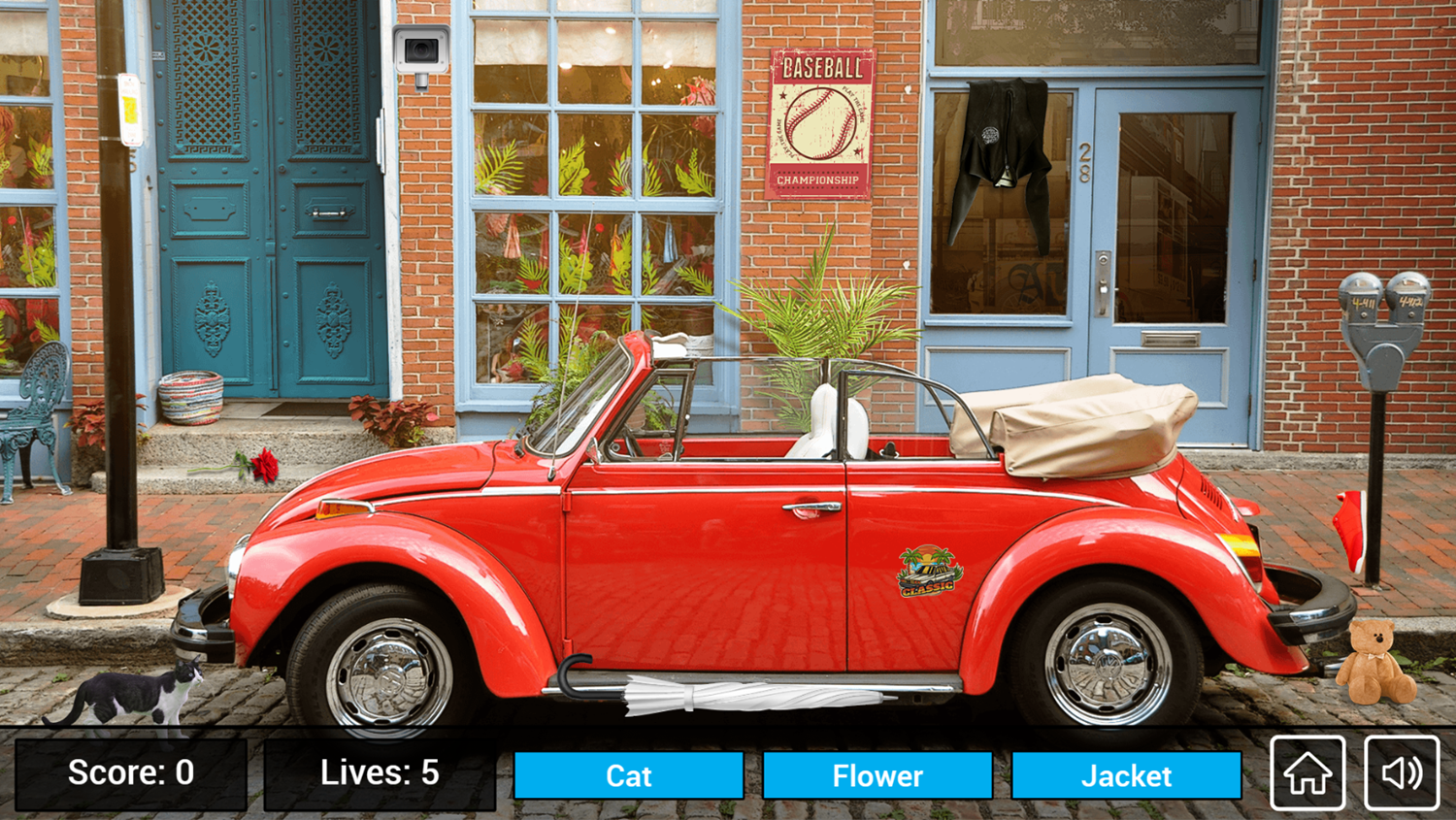 Hidden Objects City Game Cobble Street Stage Screenshot.