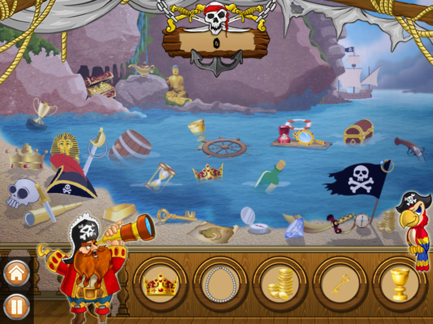 Hidden Objects Pirate Adventures Game Next Level Screenshot.